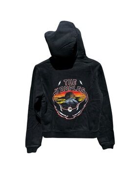 🌻NEW w/tag The Kooples Paris Black Graphic Eagle Sunset Hoodie Size M $250 Ret.